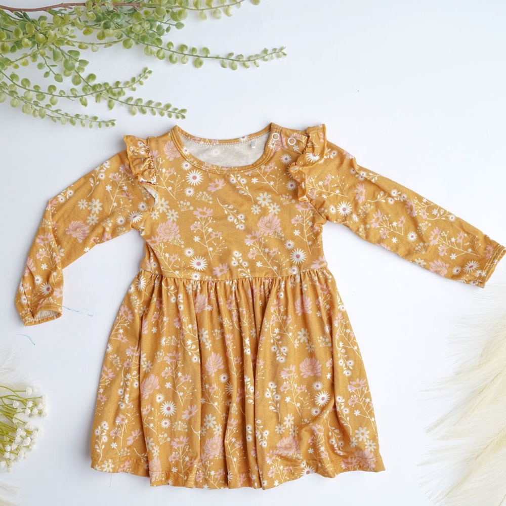 Emerson & Friends Floral Bamboo Dress  12-18 months
